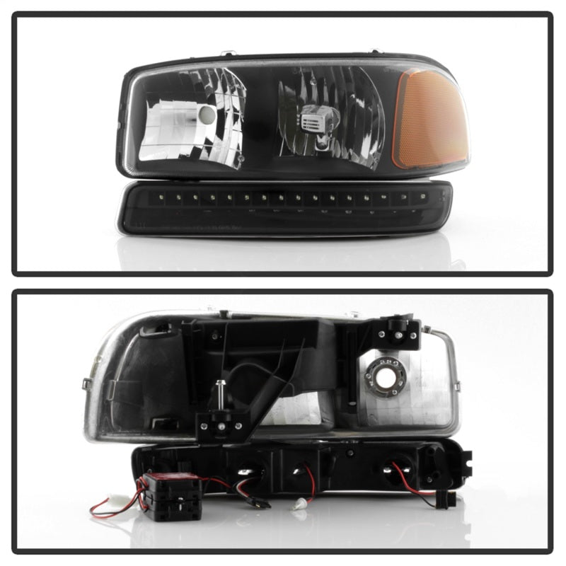 xTune 9037399 fits GMC Sierra 99-06 /Yukon 00-06 Headlights & LED Bumper Lights