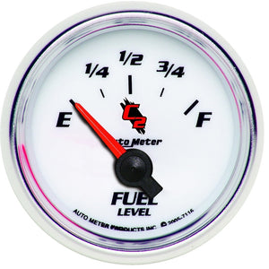 AutoMeter 7116 Autometer C2 52mm 240-33 Ohm Short Sweep Electronic Fuel Level Gauge
