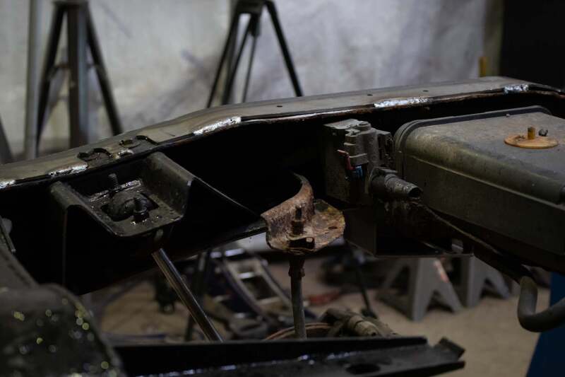 RustBuster RB7602L Over Axle Frame Section Left Side