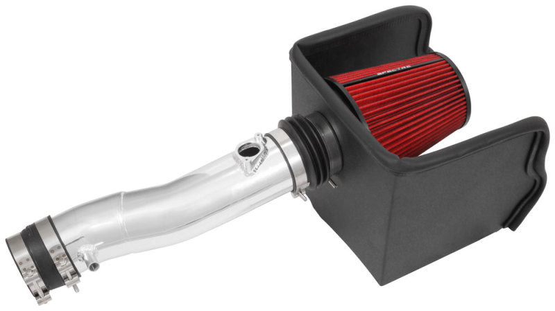 Spectre 9060 16-18 fits Toyota Tacoma V6-3.5L F/I Air Intake Kit - Polished w/Red Filter