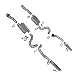 BBK 3001 86-04 fits Mustang Cat Back Kit Varitune Mufflers Stainless Steel Ti