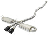 AFE 49-36618-B  3in 304 SS Cat-Back Exhaust w/ Dual Center Black Tips 17+ fits