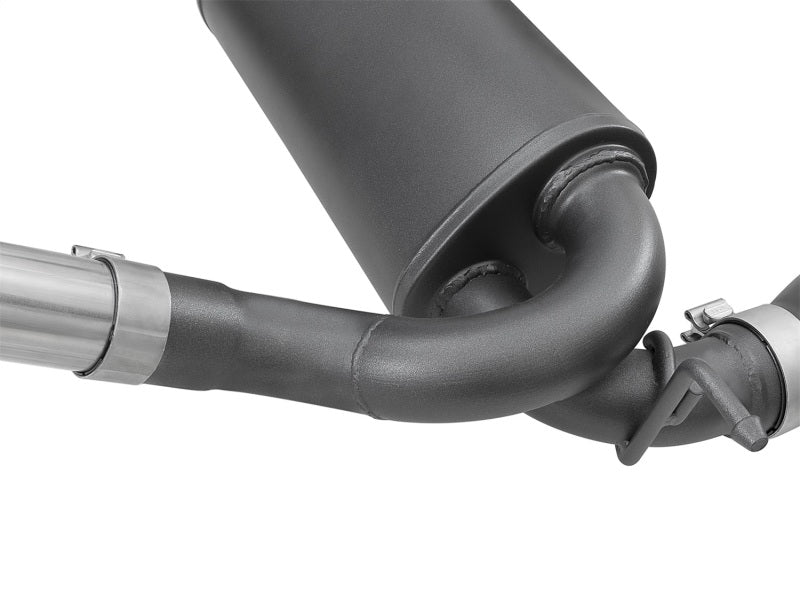 AFE 49-48062-B Series 2.5in 409 SS Cat-Back Exhaust w/ Black Tips 2007+ fits Je