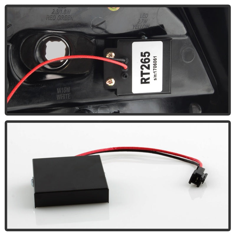 Spyder 5085146 fits Ford 12-14 Focus 5DR LED Tail Lights - Black Smoke (ALT-YD-