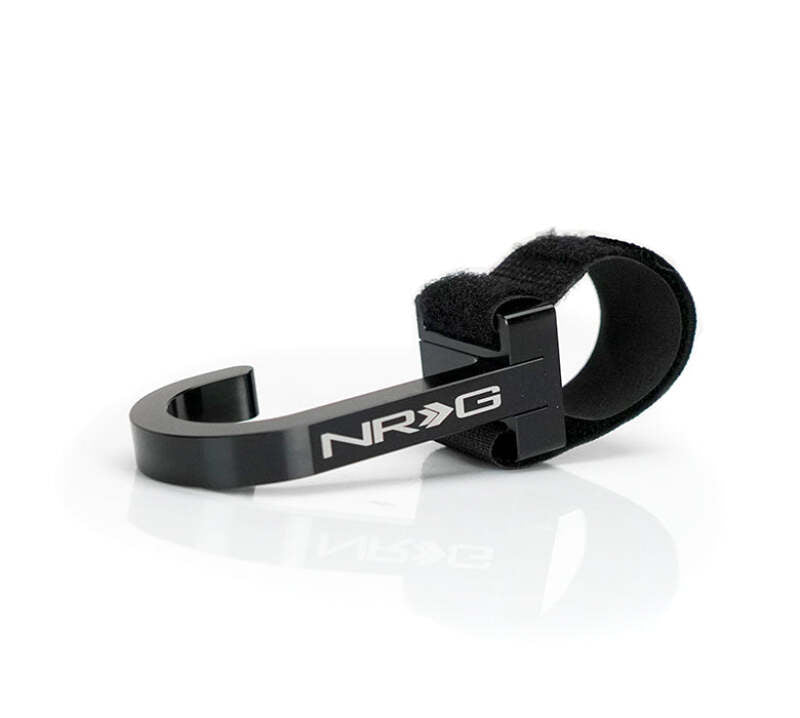 NRG STR-100BK Steering Wheel Hook CNC Aluminum w/ Laser Logo - Black