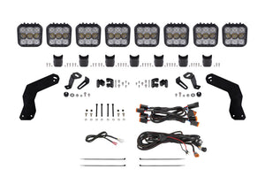 Diode Dynamics DD7890 17-24 Can-Am Maverick X3 SS5 Sport CrossLink Roof Lightbar Kit - White Combo