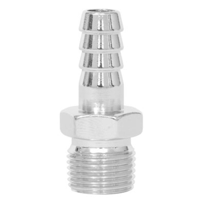 Spectre 5945 Fuel Fitting 3/8in. Hose Barb NPT Threads - Chrome