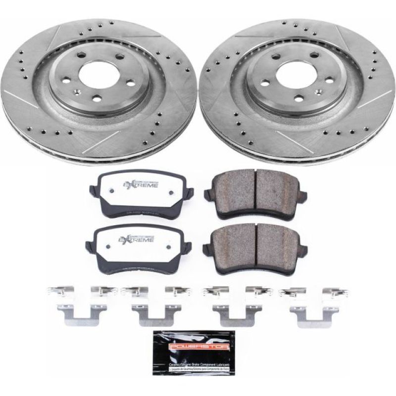 PowerStop K4746-26 10-11 fits Audi S4 Rear Z26 Street Warrior Brake Kit