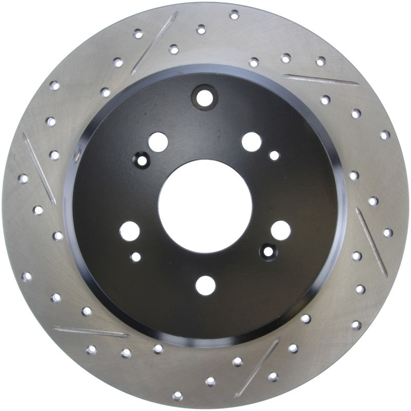 Stoptech 127.40072R Slotted & Drilled Sport Brake Rotor