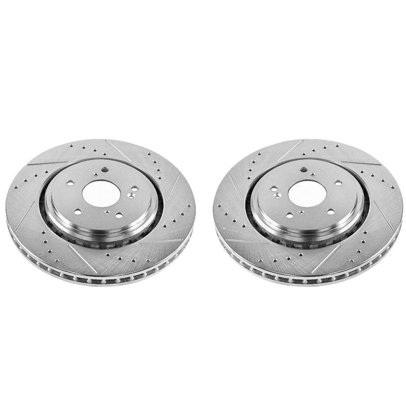 PowerStop fits Acura 14-16 MDX Front Evolution Drilled & Slotted Rotors - Pair