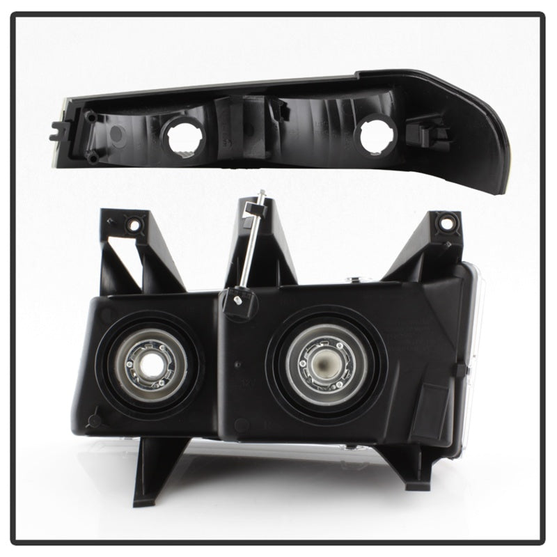 9032110 Xtune fits Chevy 04-12 Colorado OEM Headlights w/ Bumper Lights Black