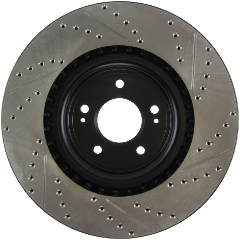 Stoptech 127.46076R Slotted & Drilled Sport Brake Rotor