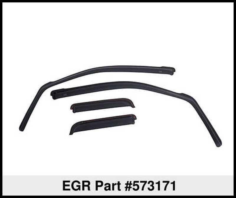 EGR 573171 04+ fits Ford F/S Pickup Extended Cab In-Channel Window Visors - Set of 4 (573171)