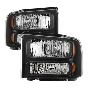 9032998 Xtune fits Ford 99-04 F250 F350 F450 Superduty Excursion Headlights Bl