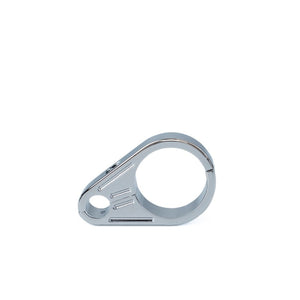 Bikers Choice 489795 1 1/4 Inch Slotted Chrome Clutch Cable Clamp