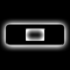 ORACLE Lighting 3141-O-001 Universal Illuminated LED Letter Badges - Matte Blk Surface Finish - O