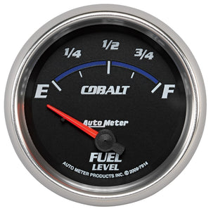 AutoMeter 7914 Autometer Cobalt 66.7mm 0-90 ohms Fuel Level Gauge