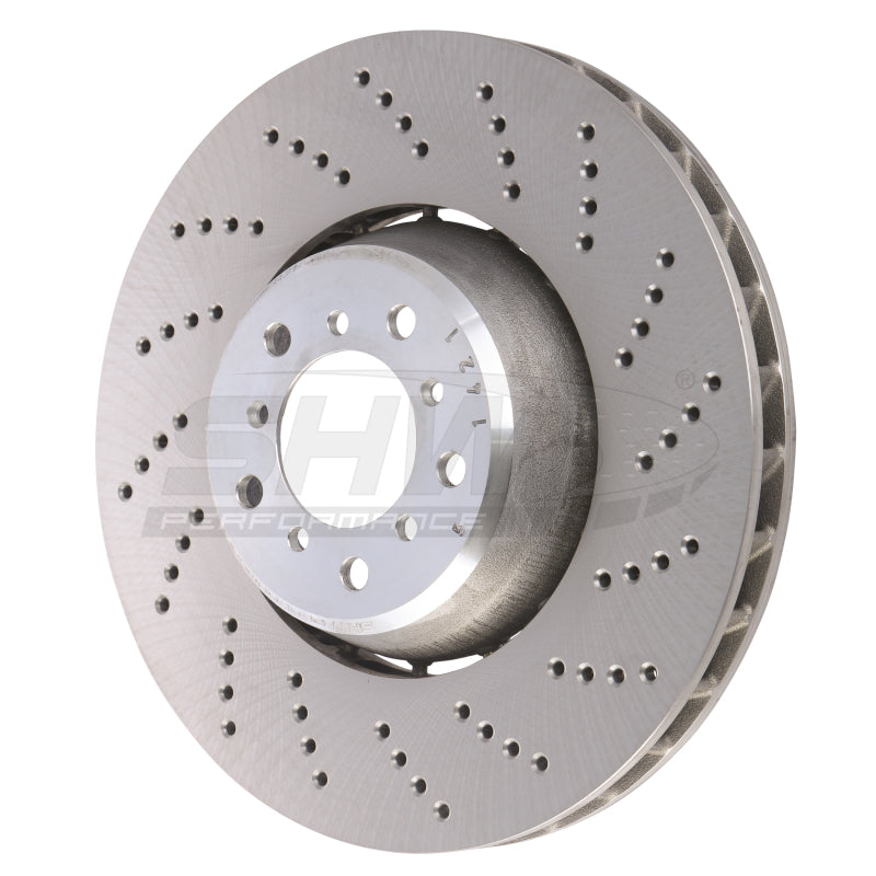 SHW Performance BFR48061 fits BMW M5 5.0L Right Front Cross-Drilled Brake Rotor