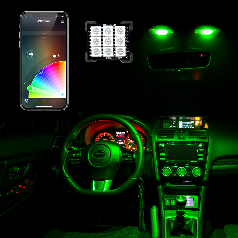 XK XK-BULB-PANEL Glow RGB Festoon LED Panel XKchrome Bluetooth App Controlled Dome Bulb