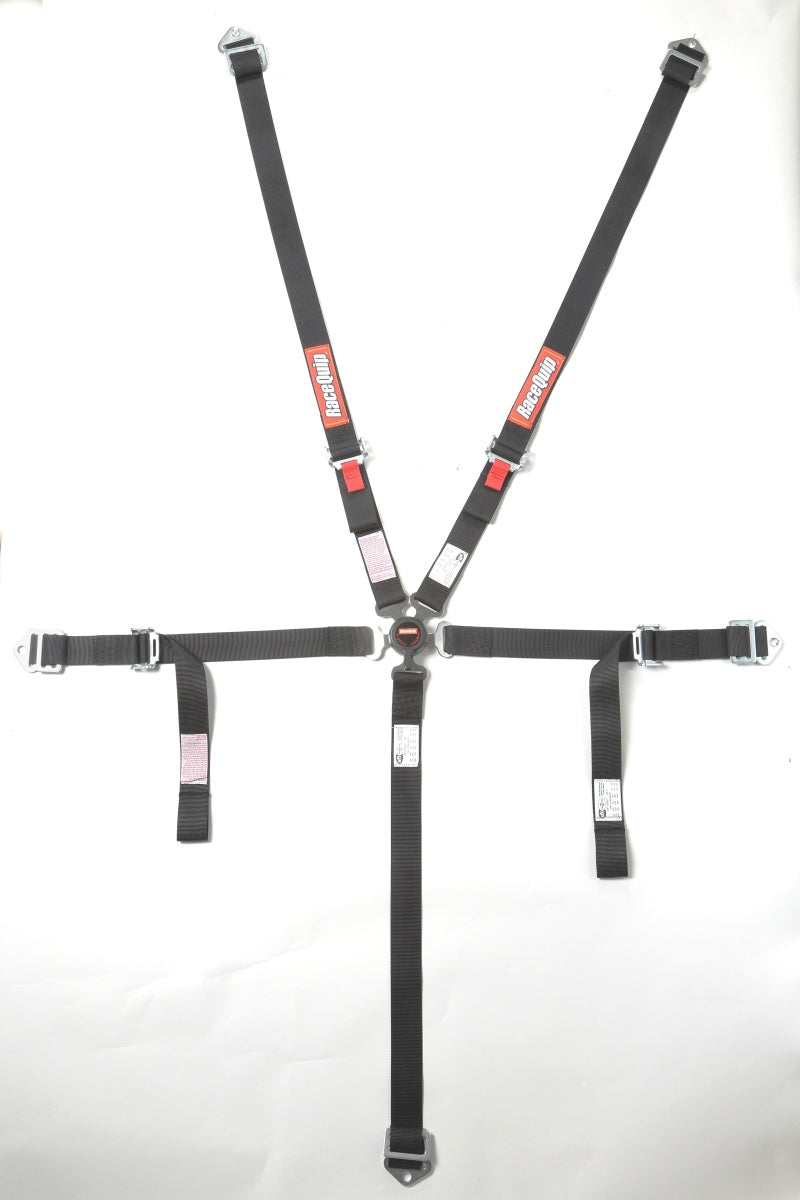 Racequip 739009 Black JR. CAMLOCK 5pt Seat Belt