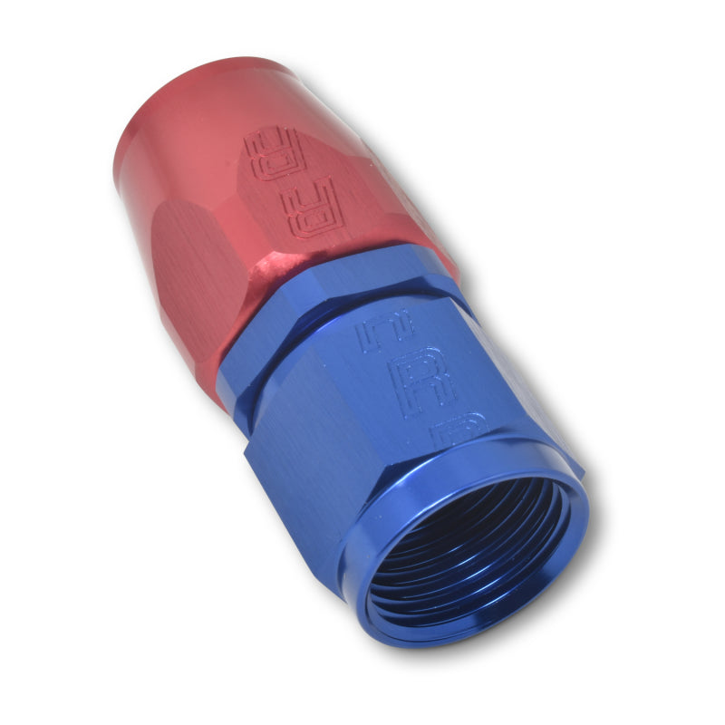 Russell 610030 Performance -8 AN Red/Blue Straight Full Flow Hose End