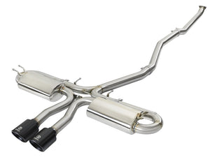 AFE 49-36621-B  3in 304 SS Cat-Back Exhaust System w/ Black Tips 2017+ fits Hon