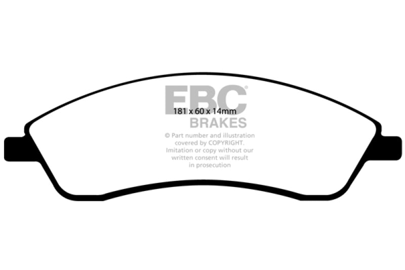 EBC DP21692 fits Cadillac 06-07 CTS 2.8 (Sports Suspension) Greenstuff Front Brake Pads