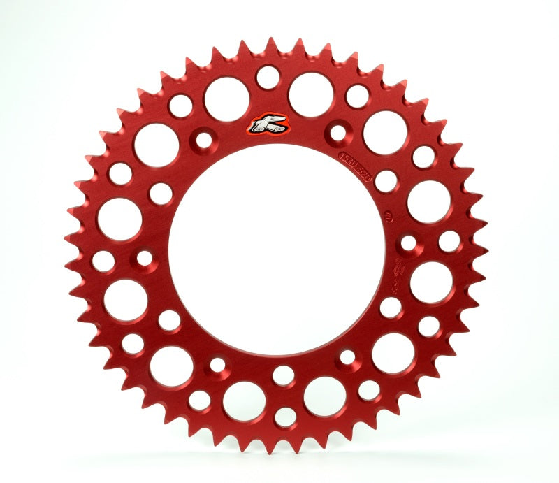 Renthal 154U-520-48GRRD fits Honda Rear Grooved Sprocket Red 520-48P Teeth