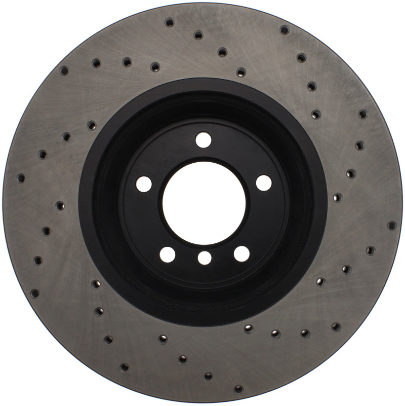 Stoptech 128.34093R 07-10 BMW 335i Cross Drilled Right Front Rotor