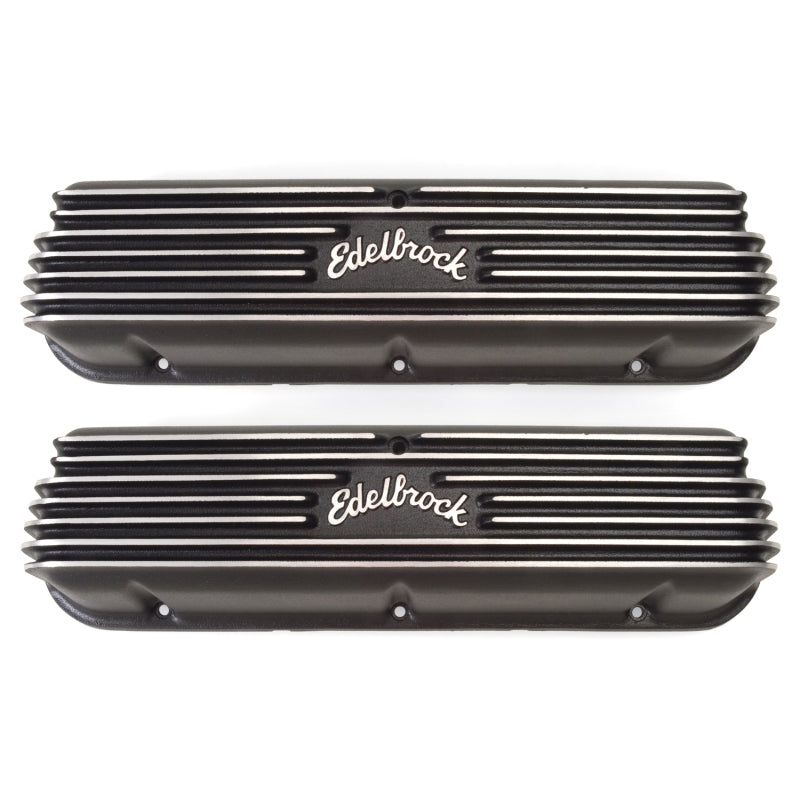 Edelbrock 41603 Valve Cover Classic Series fits Ford 1962-95 221 351W V8 Black