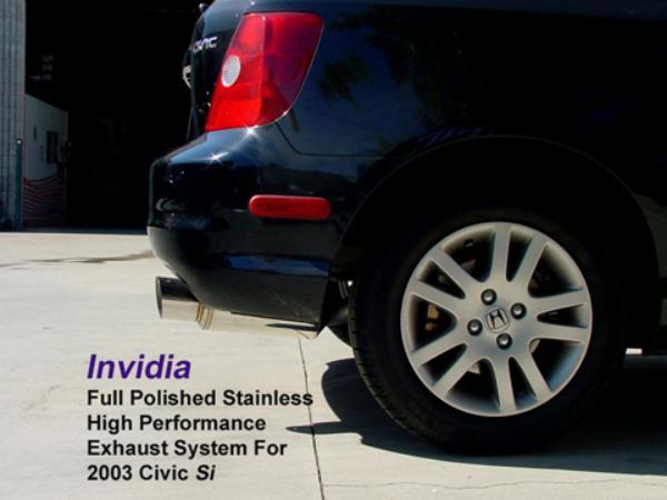 Invidia HS02HC3GTP 02+ fits Honda Civic Si 3 Door (101mm tip) Cat- Back Exhaust