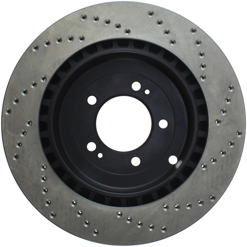 Stoptech 128.46075R 08 Mitsubishi Evo AWD Drilled Right Rear Rotor