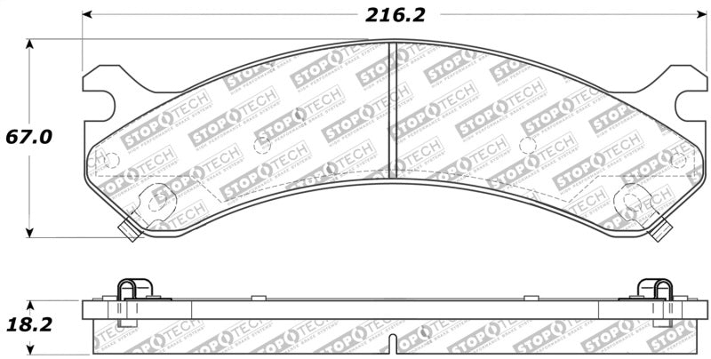 Stoptech 309.0784 Performance 99-09 Chevy Silverado/GMC Sierra 3500 Front Brake Pads