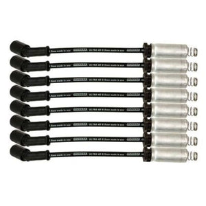 Moroso 73746 fits GM LS/LT 8.5mm Ultra 40 11in Long Wire Set w/Alum Heatshield -