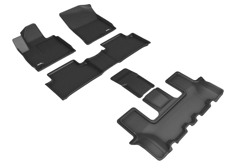 3D L1KA05801509 Maxpider 21-23 fits Kia Sorento 6-Seat Kagu Black R1 R2 R3