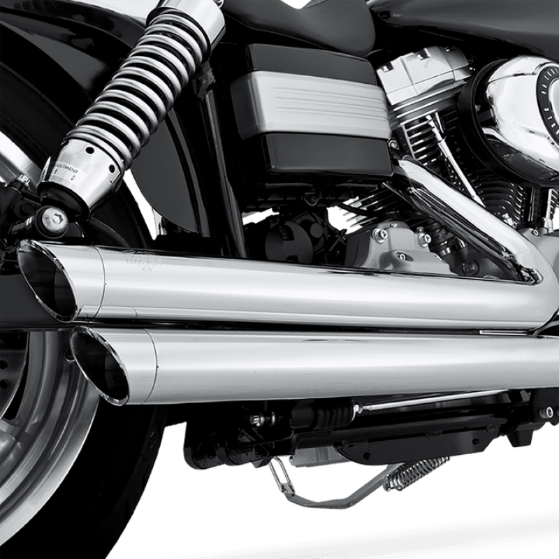 Vance 17338 & Hines HD Dyna 06-17 Bigshots Staggered Chrome PCX Full System Exhaust