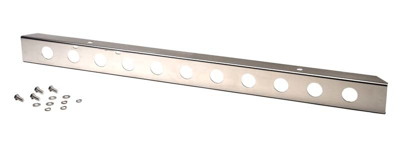 Kentrol 30436 fits Jeep 87-95 Wrangler YJ 54 Inch Front Bumper with holes - Polished Silver