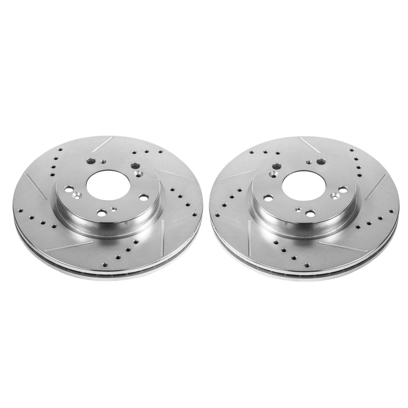 PowerStop fits Acura ILX Front Evolution Drilled & Slotted Rotors - Pair