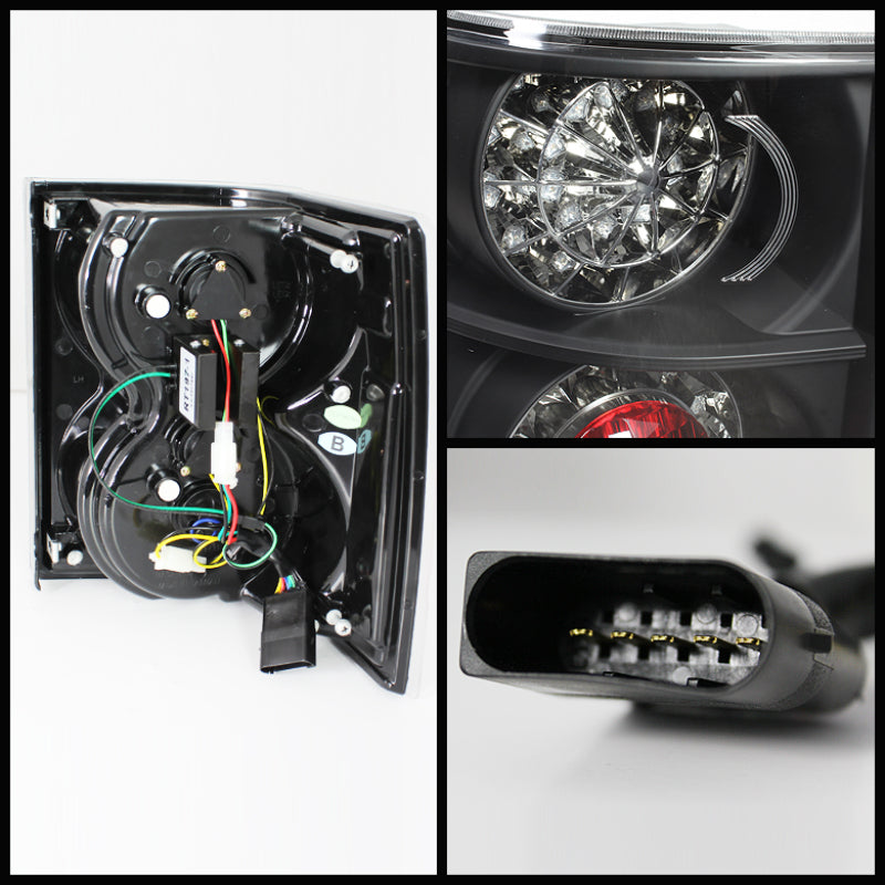 Spyder 5070111 fits Land Rover 03-05 Range Rover HSE LED Tail Lights Black ALT-