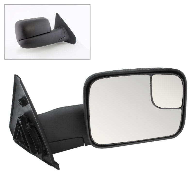 9925108 Xtune fits Dodge 02-09 Ram Manual Extendable Manual Adjust Mirror Righ