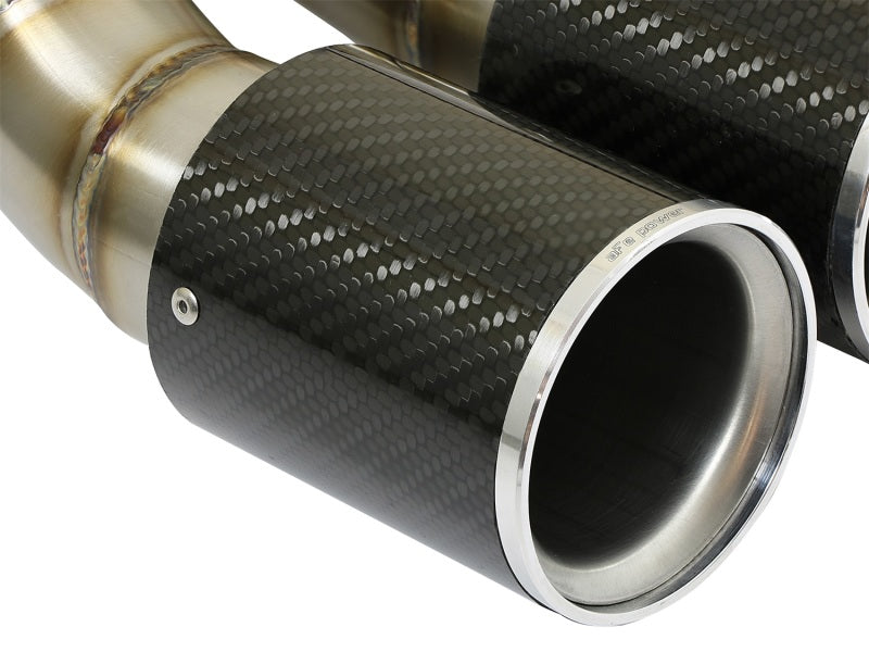 AFE 49C36413-C 13-14 fits Porsche Cayman S / Boxster S Carbon Fiber Exhaust Tip