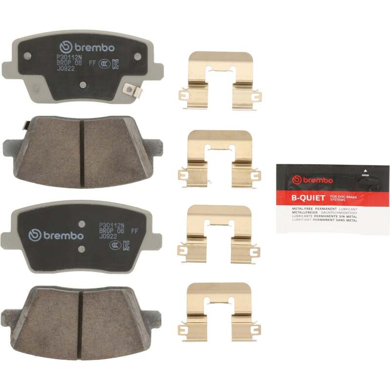 Brembo OE P30112N 19-22 fits Hyundai Veloster N Rear NAO Brake Pad