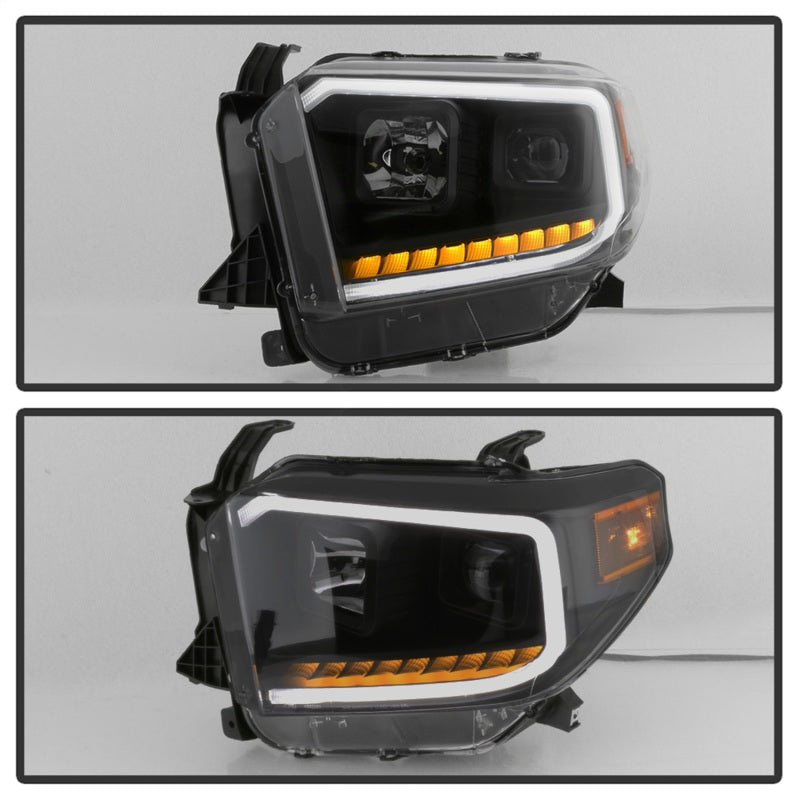 xTune 9043031 14-17 fits Toyota Tundra DRL LED Light Bar Proj Headlights - Blac