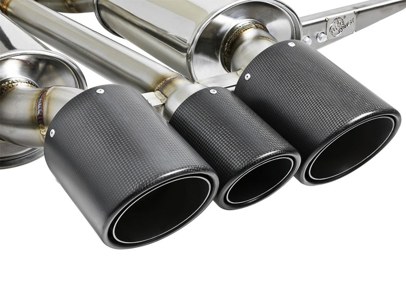 AFE 49-36616-C Takeda 2-1/2in to 2-1/4in 304SS Catback Dual-Exit Exhaust 17+ fi