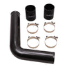 Wehrli 03-07 Cummins 5.9L Driver Side 3in Intercooler Pipe - Fine Texture Black