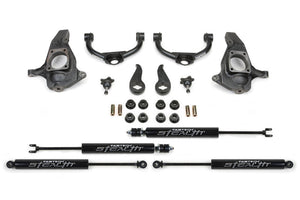 Fabtech K1055M 11-19 fits GM C/K2500HD/3500HD 4in Ultimate System w/Stealth Shocks