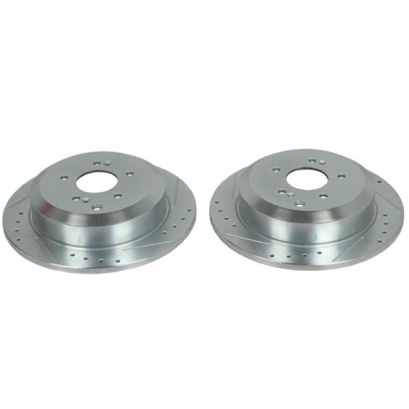 PowerStop fits Hyundai 07-12 Veracruz Rear Evolution Drilled & Slotted Rotors -