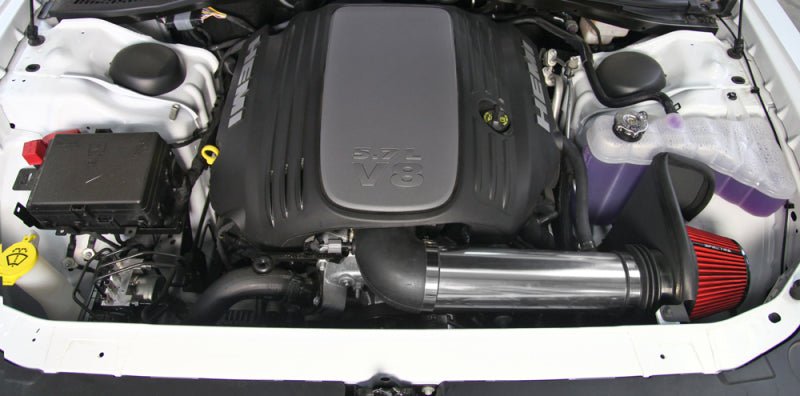 Spectre 9036 11-17 fits Dodge Challenger/Charger 5.7L V8 Air Intake Kit - Polished w/Red Filter