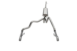 CORSA Performance 21239 Corsa 2022-2024 fits Chevrolet Silverado 1500 Cat-Back Dual Rear Exit with Turn Down Tail Pipes