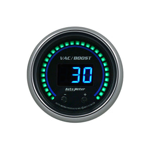 AutoMeter 6758-CB Autometer 52.4mm Black Switchable 0-1600 PSI / 0-110 BAR Vacuum/Boost Cobalt Elite Digital Gauge